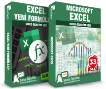- Microsoft Excel - Sıfırdan İleri Seviye <br>- Excel Yeni Formüller - İleri Seviye