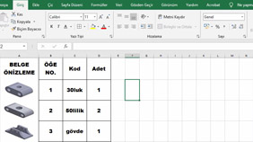 Excel İçersinde SolidWorks Montaj Malzeme Listesi Oluşturmak