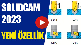 SOLIDCAM 2023 YENİ ÖZELLİK - Delik Döngü Tipi